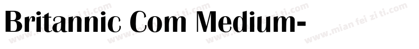 Britannic Com Medium字体转换